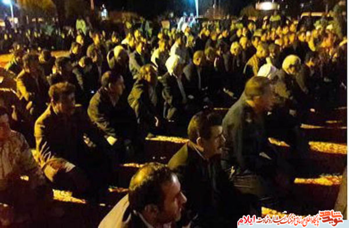 مراسم آبروی محله گرامیداشت شهیدان جامخانه در شهرستان دهلران