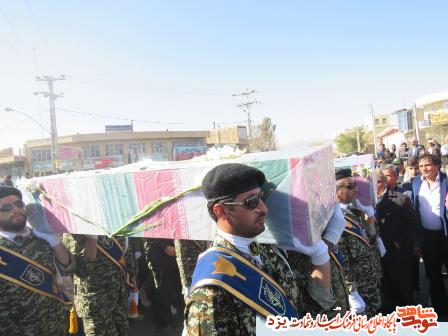پیکر 2 شهید گمنام در هرات شهرستان خاتم تشییع شد + گزارش تصویری پیکر 2 شهید گمنام در هرات شهرستان خاتم تشییع شد + گزارش تصویری