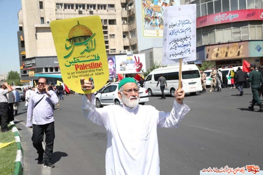 گزارش اختصاصی نوید شاهد از راهپیمایی روز قدس؛ قیام برای فلسطین