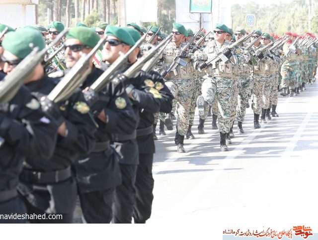 نمایش اقتدار نیروهای مسلح در کرمانشاه