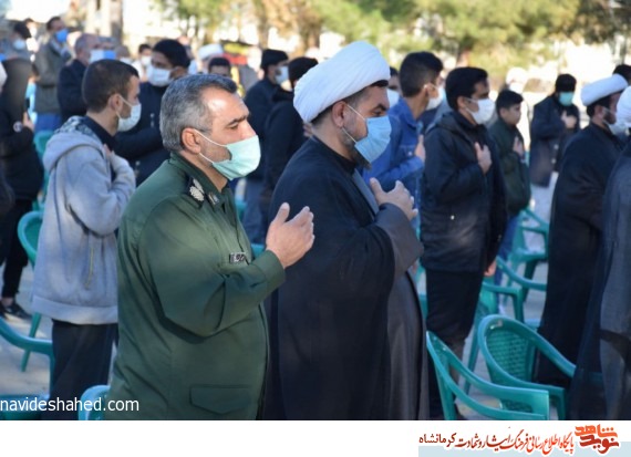 مراسم گرامیداشت سالروز شهادت حضرت فاطمه(س) در سپاه ناحیه هرسین برگزار شد