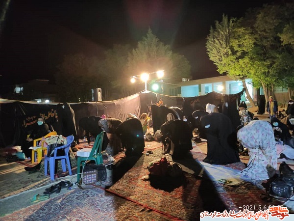 مراسم شب 23 ماه رمضان به نیابت از شهدای زن الشتر برگزار شد