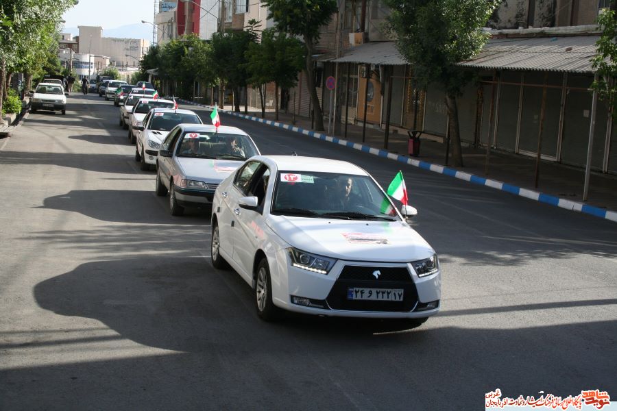 تصاوير/مراسم رژه خودرویی به مناسبت سالروز بمباران شیمیایی سردشت