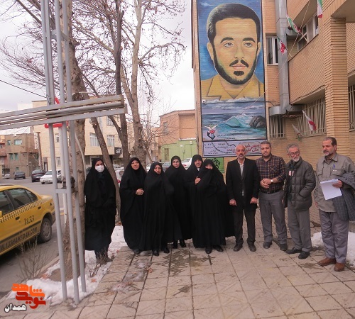 دیوارنگاره شهید «کلوپ» رونمایی شد
