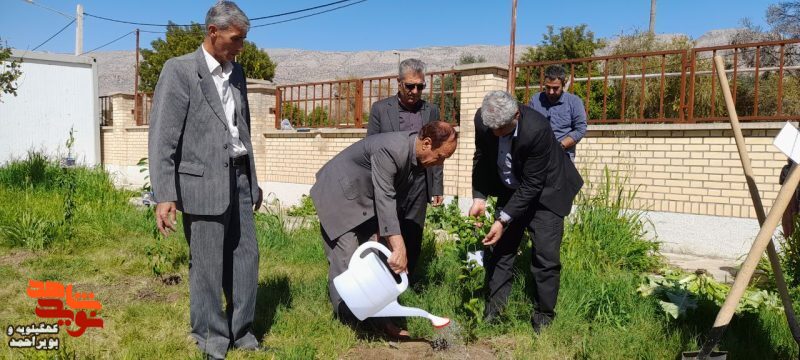 غرس نهال بمناسبت بزرگداشت روز شهدا