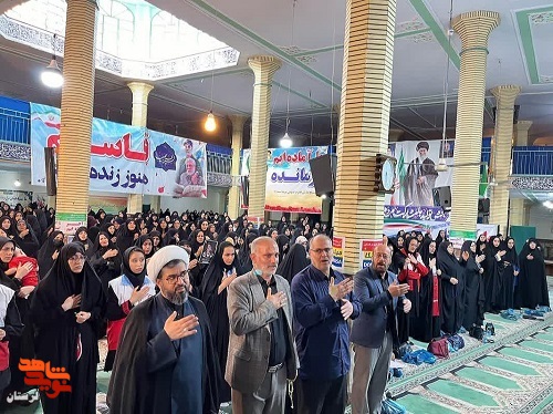 اجتماع بزرگ زنان الیگودرز به مناسبت شب هفتم شهدای خدمت