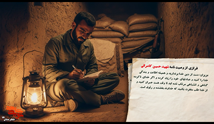 کمیک موشن| فرمانده گردان شهید «حسین کامرانی»