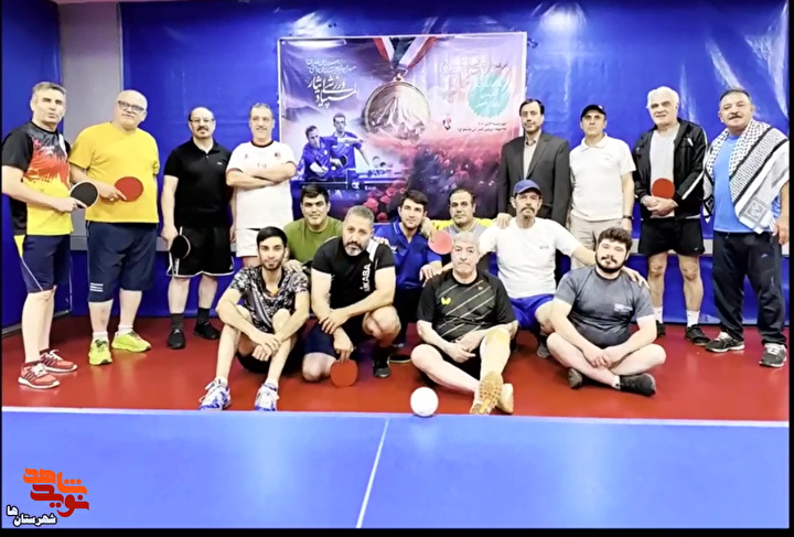 کلیپ| برگزاری المپیاد ورزشی ایثار در رشتهِ تنیس روی میز آقایان شاهد و ایثارگر