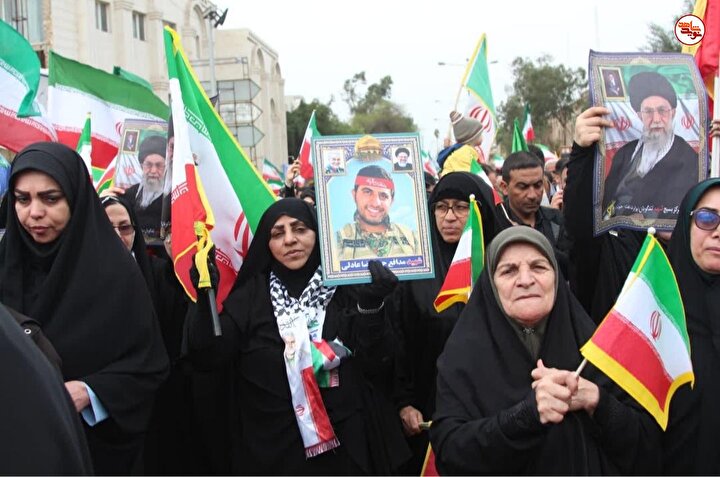 حضور حماسی مردم اهواز در راهپیمایی ۲۲ بهمن به روایت تصویر