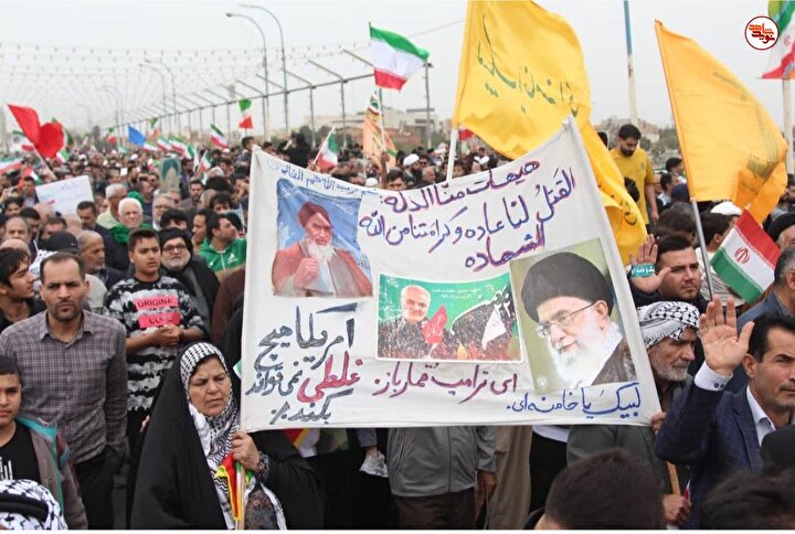 حضور پر شور مردم همیشه در صحنه خوزستان در راهپیمایی ۲۲ بهمن