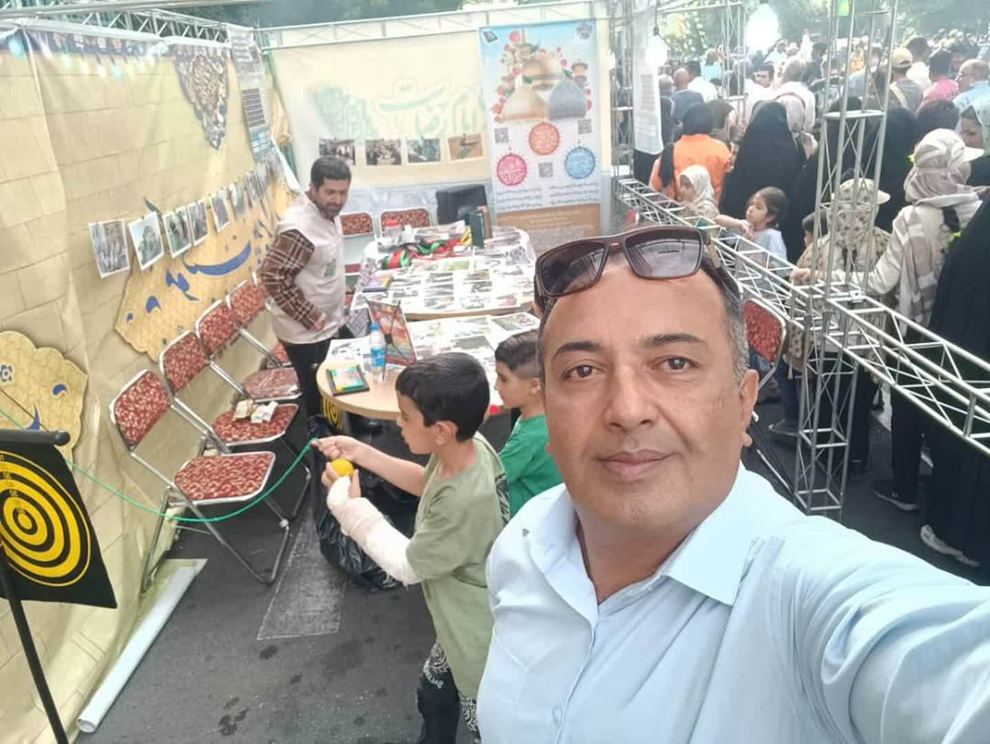 غرفه جانبازان آسایشگاه ثارالله علیه السلام در جشن امام رضایی ها