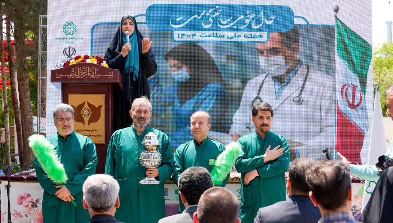 برگزاری دومین مراسم گرامیداشت شهدای مدافع سلامت در بهشت زهرا(س) +تصاویر