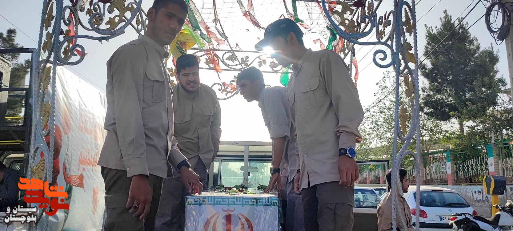 مراسم وداع با پیکر شهید اهل سنت«جلال نوکری» و گرامیداشت سوم خرداد در زاهدان برگزار شد