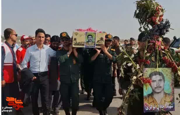 مراسم استقبال از پیکر مطهر شهید معظم «جلال نوکری» در ایرانشهر