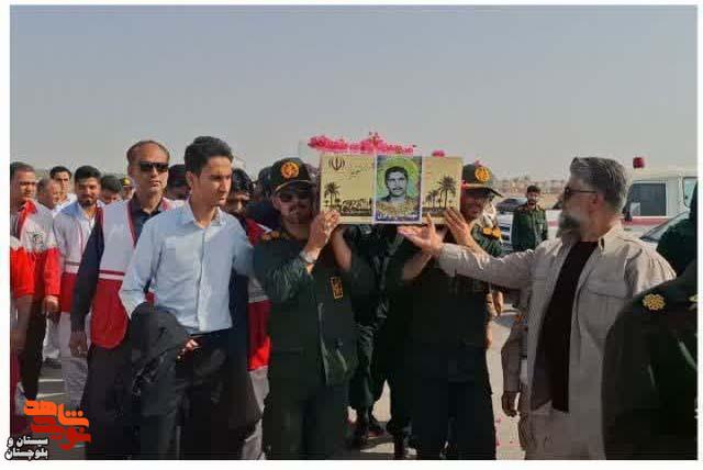 مراسم استقبال از پیکر مطهر شهید معظم «جلال نوکری» در ایرانشهر
