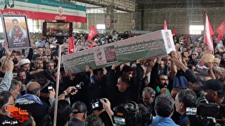 پیکر مطهر شهیدان «حسین عموری»، «سعید توکلی زاده»...