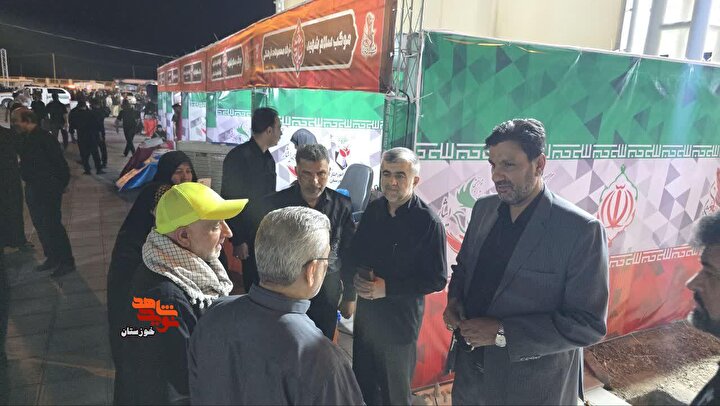 گزارش تصویری/ بازدید مدیرکل بنیاد شهید خوزستان از موکب‌های «پردیس سلام...
