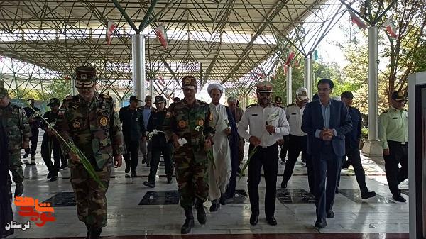 تجدید میثاق سبزپوشان انتظامی با آرمان های شهدا در بروجرد