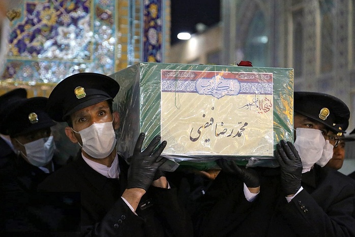 مراسم وداع و تشییع در حرم مطهر رضوی