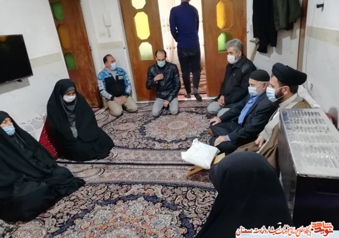 دیدار با مادر گرامی شهید والامقام حسین بابایی در سالروز وفات حضرت امالبنین (س)- گرمسار، هشتم بهمن ۱۳۹۹