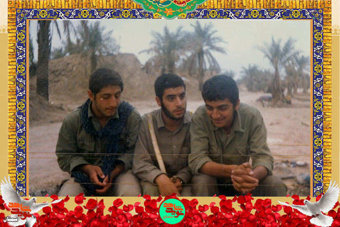 نفر اول از راست شهید محمد سلطانیه