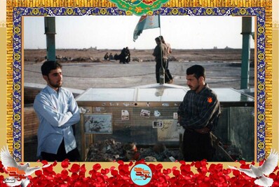 نفر سمت راست شهید مهدی بهرامی