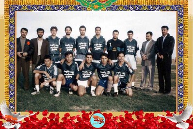 ردیف ایستاده نفر سمت چپ شهید مهدی بهرامی